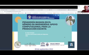 PUCV realiza charla en línea sobre Pedagogía basada en el género en Ingenierías y de apoyo computacional para la producción escrita