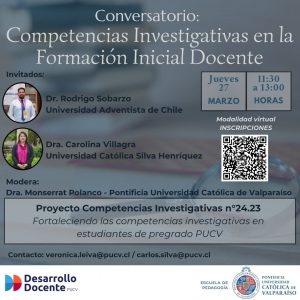 Conversatorio “Competencias Investigativas en la Formación Inicial de Profesores”